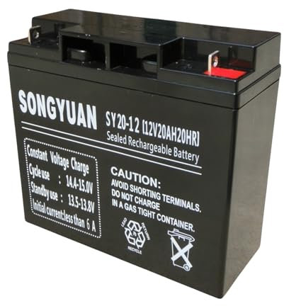 Batterie au plomb rechargeable Réf. SY20-12, NP18-12, NP20-12 NPC17-12, TEV12180, YC20-12, GP1220 12V/20Ah