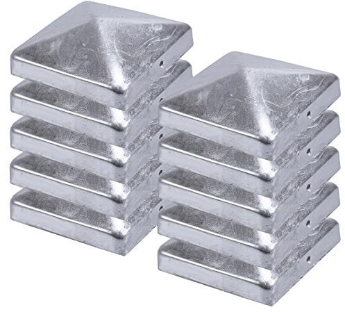 Zaunpfosten Pyramidenkappe verzinkt 91 x 91 mm
