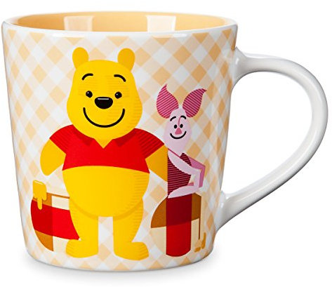 Taza pequeña de Winnie the Pooh a cuadros de Disney Store 2018