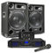 Max SP12 Complete Beginner DJ Setup & PA System - 12 Passive Speakers, 1000W Bluetooth Amplifier, Mixer & Microphone for Small Events & Home Performances