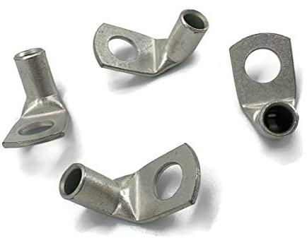 eXODA Kabelschuh gewinkelt 4x Ringöse 16 mm² M8 Pressöse für Batteriekabel Quetschkabelschuhe