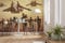 Komar Fototapete | Star Wars Classic Clone Trooper | Größe: 400 x 260 cm (Breite x Höhe), Bahnbreite 50 cm | Tapete, Wandbild, Dekoration, Wandbelag | DX8-040, Gelb, Braun