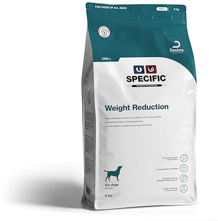 SPECIFIC® Weight Reduction (CRD-1) 6 kg- Trockenfutter für Hunde - Unterstützt die Gewichtsreduktion - Fettarm, ballaststoff- und proteinreich - L-Carnitin & Omega-3 - DECHRA Veterinary Products