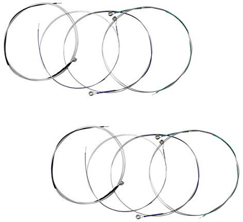 JYsun Viola Saiten 2 komplette Sets A D G C mit Edelstahlkern vernickelt Kugelkopf Nickel Chromumwickelt