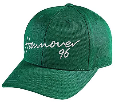 Hannover 96 Basecap - Schriftzug - grün Cap, Kappe, Schildmütze H96 - Plus Lezeichen I Love Hannover