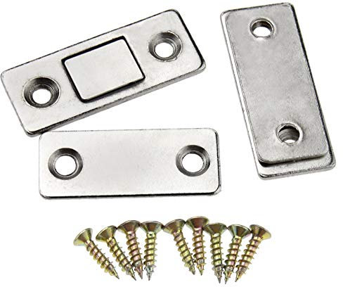 Create idea 2 Sets Ultra Thin Magnetic Door Catch Latch for Furniture Cabinet Cupboard Glass Door