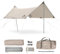 Naturehike Zeltplane Camping Zeltplane Camping Tarp 3x4m & 3x5m UPF50+ Winddicht Sonnenschutz für Outdoor Picknick Wandern Garten Party