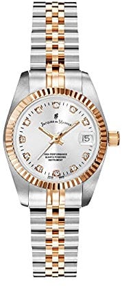 Jacques Du Manoir Damenuhr - Inspiration, 26 mm Analog Quarzuhr mit Edelstahl Armband