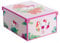 Lavatelli Aufbewahrungsbox mit Deckel für Kleidung und Wäsche, Hello Kitty Sanrio Karton Kiste Pink, Kleiderschrankboxen, saisonaler Wechsel, Geschenkkarton 50x39x24 cm, Pinke