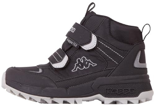 Kappa Aiko TEX Kids Schneeschuh, Black/Silver, 32 EU