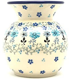 Polish Pottery Bubble Vase – Bachelor Button