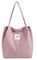 FITDON Cord Umhängetasche Damen, Groß Schultertasche Canvas Tasche Tote Handtasche für Alltag, Büro, Schulausflug und Einkauf - Rosa