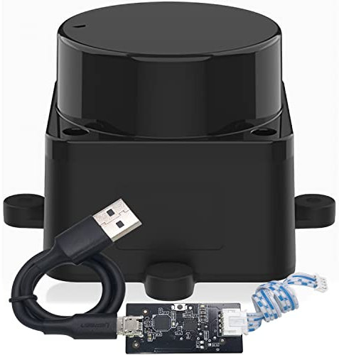 InnoMaker Extra-Small Size Lidar DTOF Radar 360 Degree 12 Meter Radius Scanning 25000 Lux Resistance Mute brushless Motor for Obstacle Avoidance and Navigation of Robots LD06/LD19 Support ROS/ROS2
