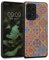 kwmobile Hülle kompatibel mit Samsung Galaxy A53 5G Hülle - Holz Case - Handy Cover - TPU Handyhülle in Mehrfarbig Braun Holz Marokkanische Fliesen