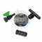 Set raccordi impianto irrigazione da tubo 20 mm per ala gocciolante 16 mm - 18 pezzi - 6x TEE 20x20x3/4 M + 6x Valvola rubinetto 3/4 F x 16mm + 6x Tappo da 16 mm (6 linee)