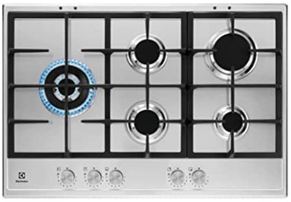 Plaque de cuisson à gaz n° 5 brûleurs 75 cm couleur Inox - KGS7566S2X