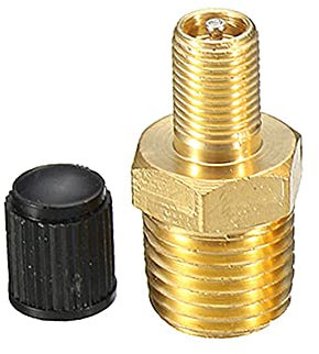 Woetwoat Messing Luchtcompressor,Luftkompressorventil, 1/4 NPT 1/8 NPT Messing Reifen Luftkompressor Autoventil Tank Füllventile Prüfventil Reifenventil Felgenventile (1/8 NPT)