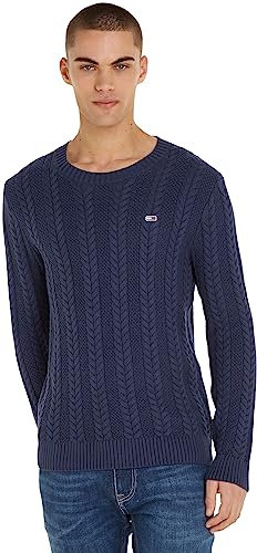 Tommy Jeans Men Jumper Pullover , Blue (Twilight Navy), M