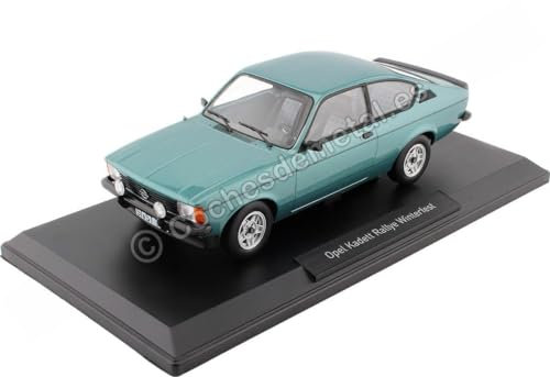 Norev Modellauto Auto 1:18 KADETT RALLYE WINTERFEST 1978 Turquoise - Hochwertiges Detail- und Originalmaßstabmodell - Erwachsene (16+)