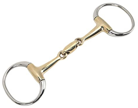 gernie Ringtrense, 135 Mm, Professionelle Ringtrense für Pferde, Edelstahl-Kupfer-Allzweck-Scharnier-Pferdetrense mit Losem Ring, Reittrense für Einfachere Pferdekontrolle, Outdoor