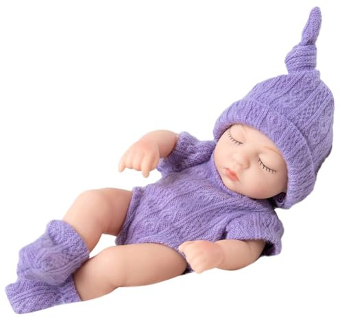 JAWSEU Babypuppe, Baby Mini Puppen Mini Reborn Puppen Waschbares Babypuppen Schlafende Neugeborene Weiche Puppe, Mini Baby Puppe Lebensechte Baby Neugeborenes Mädchen Junge Spielzeug Geschenk, Type13