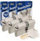 GERCAR Pro Profilzylinder 40/55 Massiver Schließzylinder gleichschließend 3er Set Doppelzylinder Zylinderschloss - Messing matt - inkl. 10 Schlüssel - Wendeschlüssel - Länge: 95 mm, A:40 B:55-3x