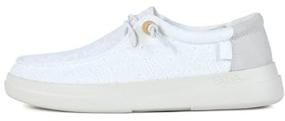 WALK IN PITAS | Kila | Damen-Mokassins | Bootsschuhe | Toe Shoes | Slip on Loafer | Sneakers | Sommerschuhe | Schlupfschuhe | Freizeitschuhe | PITAS Schuhe | Weiß 38