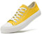 sharllen Ladies Canvas Shoes Women, Unisex Lace up Plimsolls Pumps Low Top Trainers for Men Casual Sneakers Canvas Plimsoles Flat Shoes(Yellow 285)