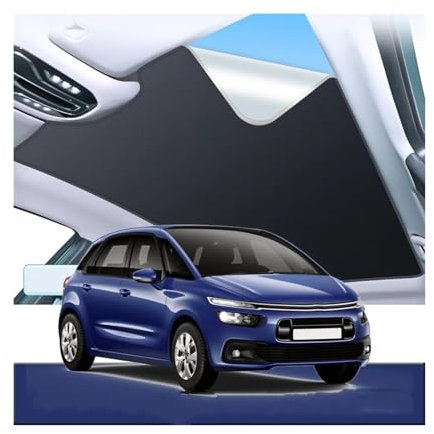 Parasol Ventana Coche para Citroen para C4 para Grand para Picasso 2015-2024 Cubiertas Sombrilla Techo Solar Adsorción Electrostática Coche Pegatina Tragaluz con Aislamiento Parasoles (Color : Beige