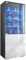 Vladon Vitrine Granada, Made in Germany, Vitrinenschrank mit Glastür und Glaseinsatz inkl. LED, Anthrazit matt/Weiß Hochglanz (50 x 122,5 x 34,5 cm)