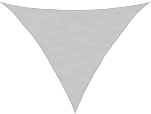 vidaXL Sonnensegel, Sonnenschutz UV Schutz für Balkon Garten Terrasse, Sonnendach Wasserfest, Windschutz Wetterschutz, Hellgrau 3x3x4,24m 100% Polyester Oxford