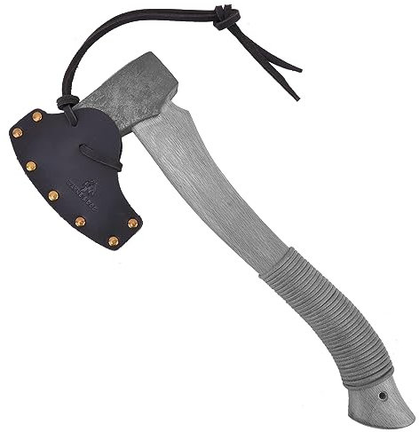 Leder Beil Scheide Abdeckung Camping Äxte Kopf Holster Schutz Handcrated (Blakc, M: 3 1/10.2 cm ~ 3 7/20.3 cm)