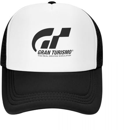 ZTQTQZZ Atmungsaktiv Mesh Baseballmütze Sporthut Gran Turismo Logo Schwarze Baseballkappe Anime Man Cap Luxushut Frauen Strandmode Männer