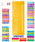 MagiDeal Taschendiagramm für den Stundenplan im Klassenzimmer, Wanddekoration, transparente Taschen zum Lernen, für Kinder, Schule, Vorschule, Zuhause