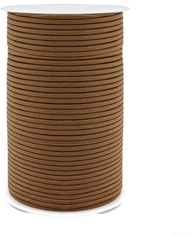Essential Outdoor Gear Corde en nylon solide de 100 m pour tentes et travaux de réparation de bateaux (marron)