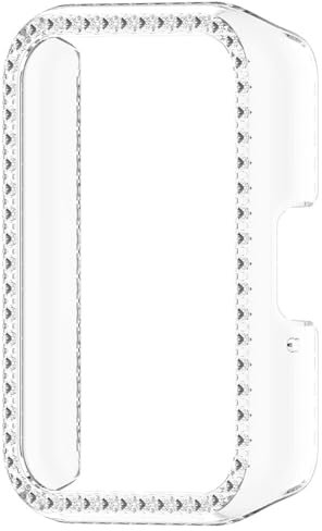 Custodia protettiva in policarbonato intarsiato con diamanti per smartwatch Samsung Galaxy Fit 3 SM-R390