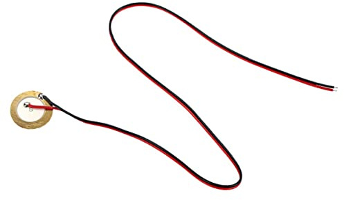 FUNOMOCYA 12 Stück Piezo Tonabnehmer für Gitarre 27mm Keramik Metall Schwingungssensor für Akustikgitarre und Trommel