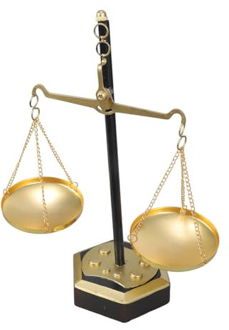 WNXGNHO Antike Metallbilanz Skulptur Vintage Justice Waage Scale Statue Für Elegante Bauernhäuser Und Bürodekoration Dekorative Wiegenwäsche