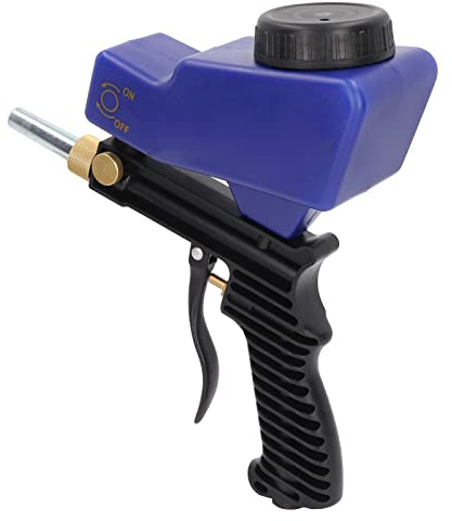 Ausla Outil d'élimination de Peinture au, Sableuse Portable, 70-150 PSI, Efficace pour la Gravure sur Verre, l'élimination de la Rouille et de la Peinture (Blue)
