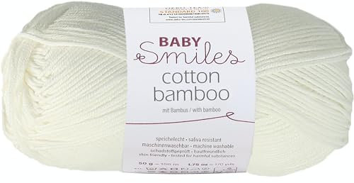 Schachenmayr Baby Smiles Cotton Bamboo 9807370-01002 natur Handstrickgarn, Häkelgarn, Babygarn