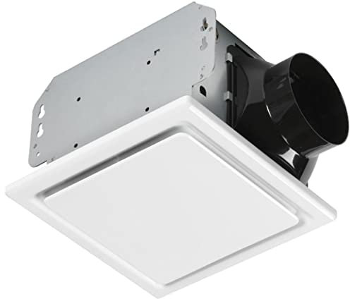 Homewerks Worldwide 7140-50 Bathroom Fan Ceiling Mount Exhaust Ventilation 1.5 Sones 50 CFM, White