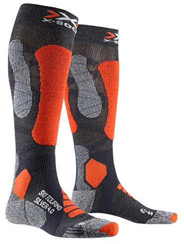 X-Socks Ski Touring Silver 4.0 Chaussette de Ski Gris Unisex Taille 35-38