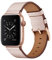OUHENG Cinturino di ricambio compatibile con Apple Watch 38 mm, 42 mm, 40 mm, 44 mm, in vera pelle, compatibile con Apple Watch Serie 5, Serie 4, Serie 3, Serie 2, Serie 1. 42mm/44mm Sabbia rosa.