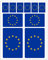 Generisch 10 Stück Flaggen Aufkleber Europa Set | Sticker EU Autoaufkleber