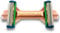 twinshaver rasoir pour crâne chauve + 4 lames de rechange, protection contre les coupures et 80% de gain de temps, corps & tête, rasoir sur zone humide (0mm) pour hommes et femmes (Rose)