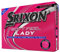 Srixon Soft Feel Lady Pink - Dozzina di Palline da Golf - Palline da Golf Rosa per Donna per Distanza e Bassa Compressione - Ladies Golf - Regali e accessori da golf per donne