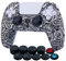 YoRHa Silicona Espesar Impresión Funda Piel Carcasas Cubierta Compatible de PS5 Mando x 1 (Hojas Blancas) con Agarres para el Pulgar x 10