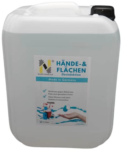 NURFUERDICH 10 Liter WHO Rezept Nr.6 Hände- Desinfektionsmittel Alkohol