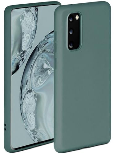 ONEFLOW Soft Case für Samsung Galaxy S20 / S20 5G Hülle aus Silikon mit Kameraschutz, Silikonhülle mit erhöhtem Schutz fürs Display, Backcover Schutzhülle, weiche Handyhülle, Petrol