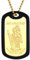 PROSTEEL personalisiert Silikonrahmen Erkennungsmarke für Männer Jungen 18k vergoldet Heiliger Christophorus Dog Tag St. Christopher Motiv Schutzpatron der Reisenden Amulett Schmuck für Geburtstag